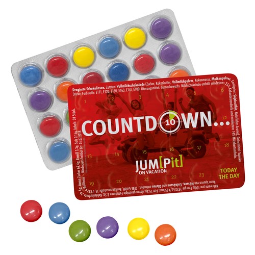 Kleinste evenementenkalender ter wereld met 24 chocoladelinzen