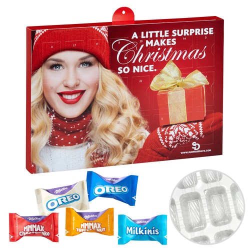 Premium Gift Adventskalender met Milka Favourites Mix