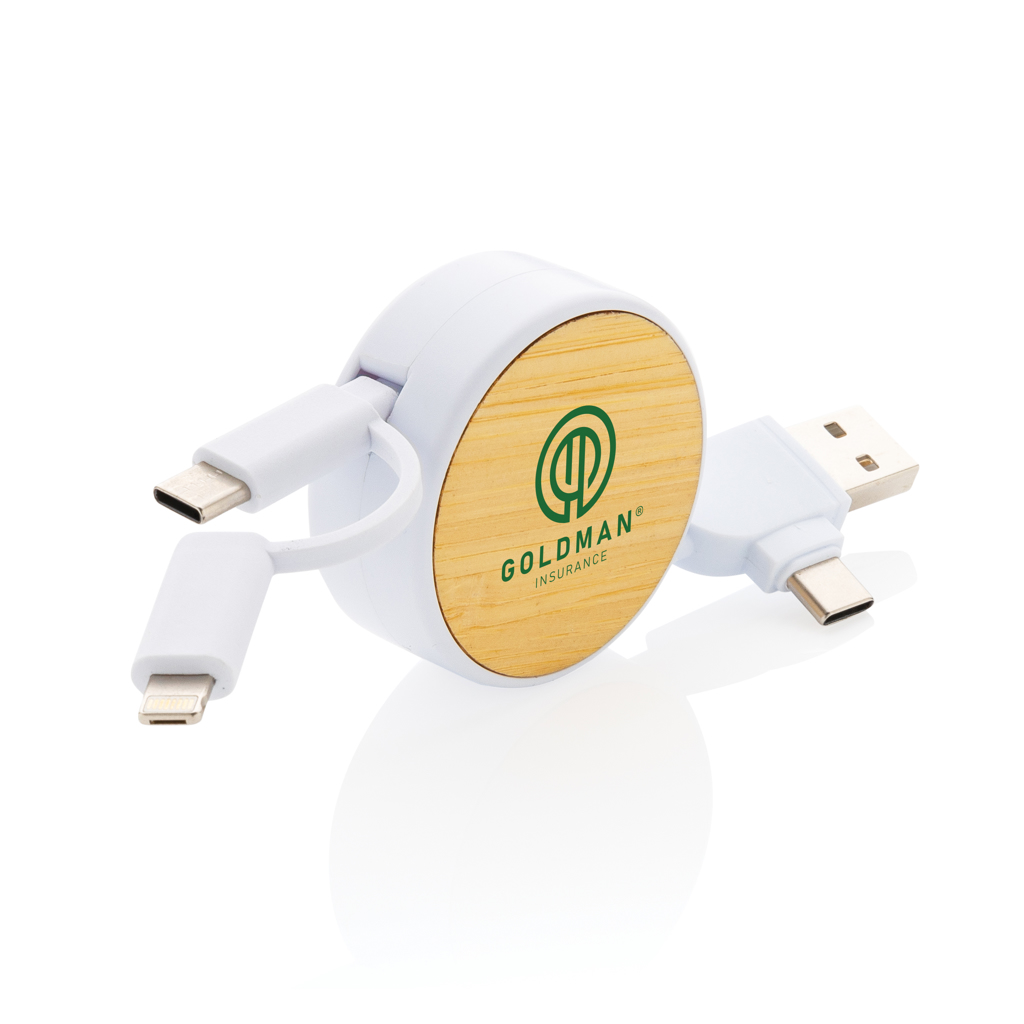 RCS gerecycled plastic Ontario 6-in-1 oprolbare kabel