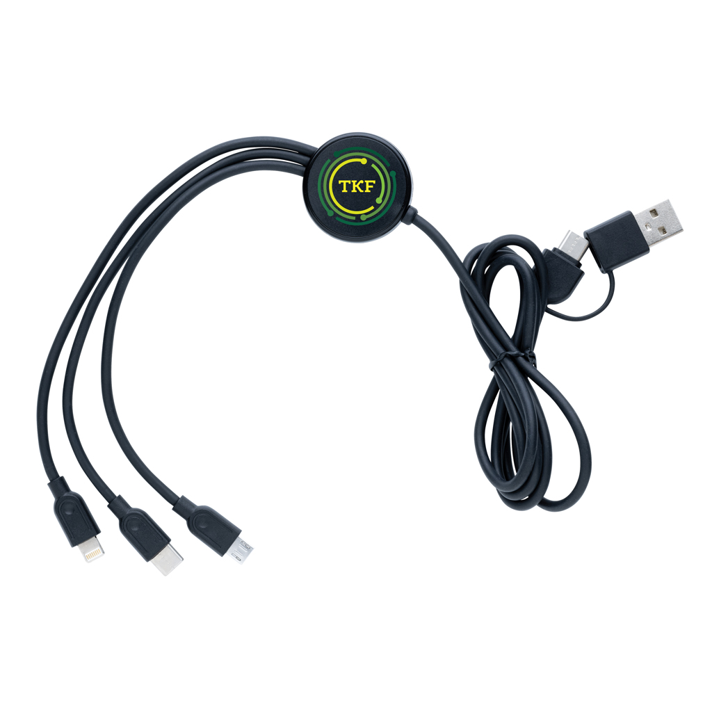 RCS recycled TPE en gerecycled plastic 6-in-1 kabel
