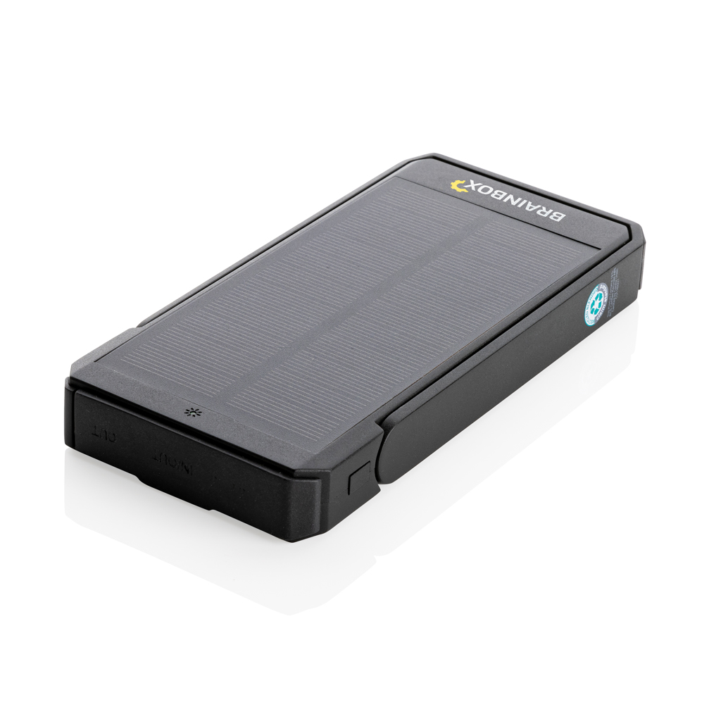 Skywave RCS gerecyclede kunststof zonne-powerbank 10000 mAh