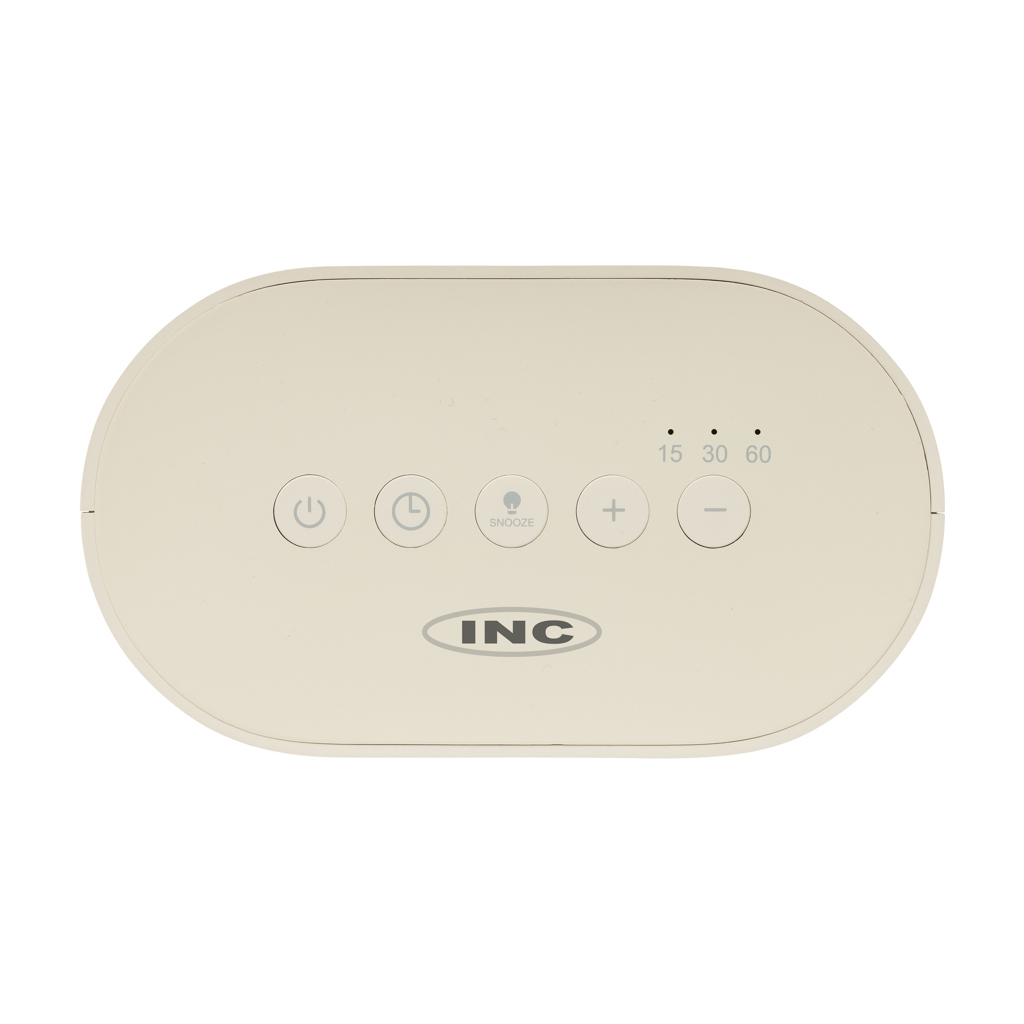 LumaRise RCS gerecycled plastic wekker met witte ruis