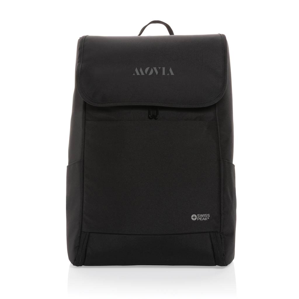 Swiss Peak Fern AWARE™ RPET allover zip 15" laptop rugzak