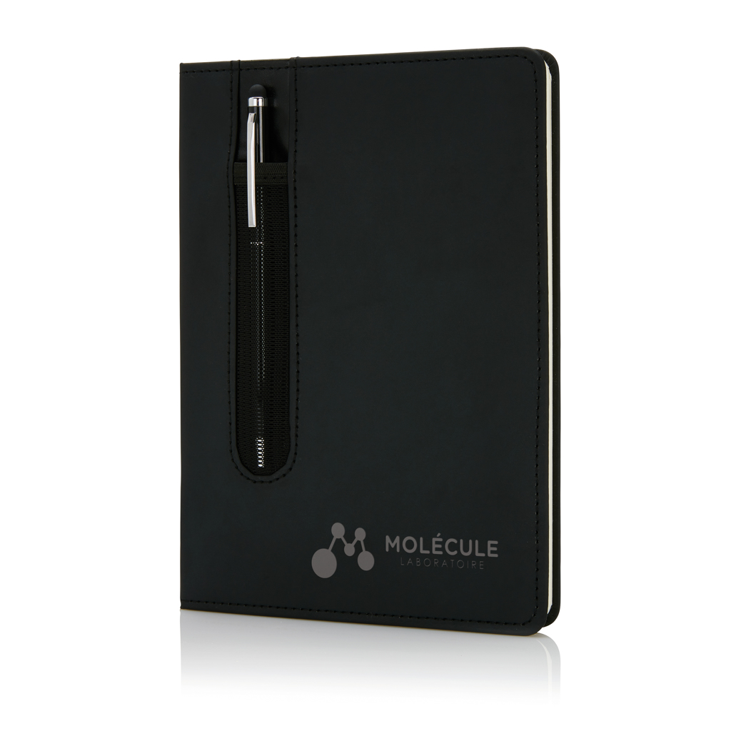 Standaard hardcover PU A5 notitieboek met stylus pen