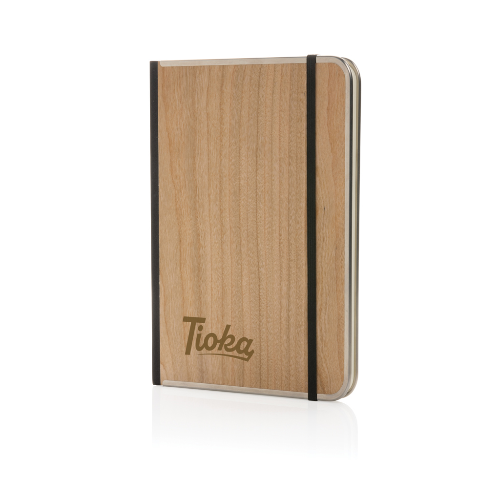 Treeline A5 notitieboek met luxe houten kaft
