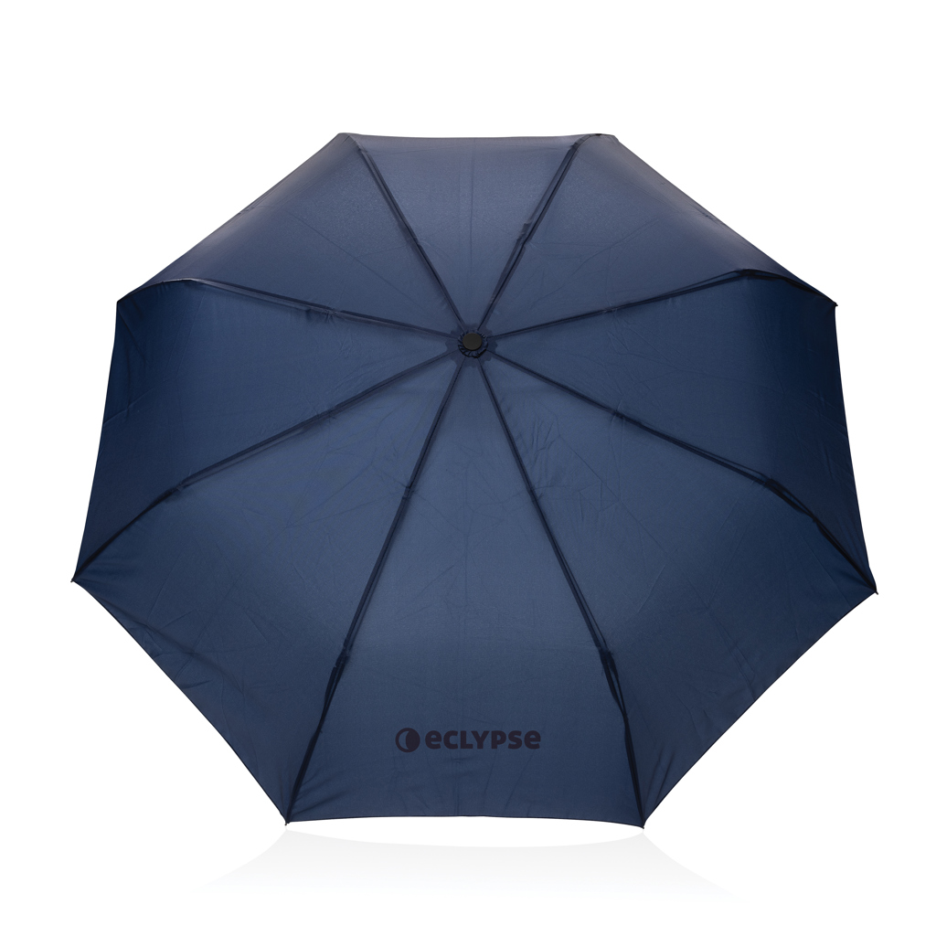 Kaycey 21" AWARE™ RPET Acaciahouten mini auto open paraplu