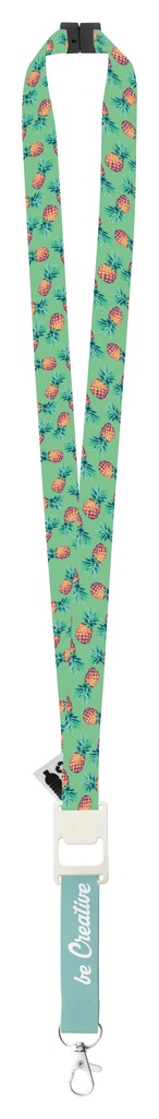 custom made sublimatie lanyard-Subyard Drink Safe RPET