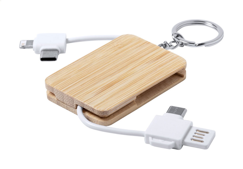 sleutelhanger met USB-oplaadkabel-Edulis