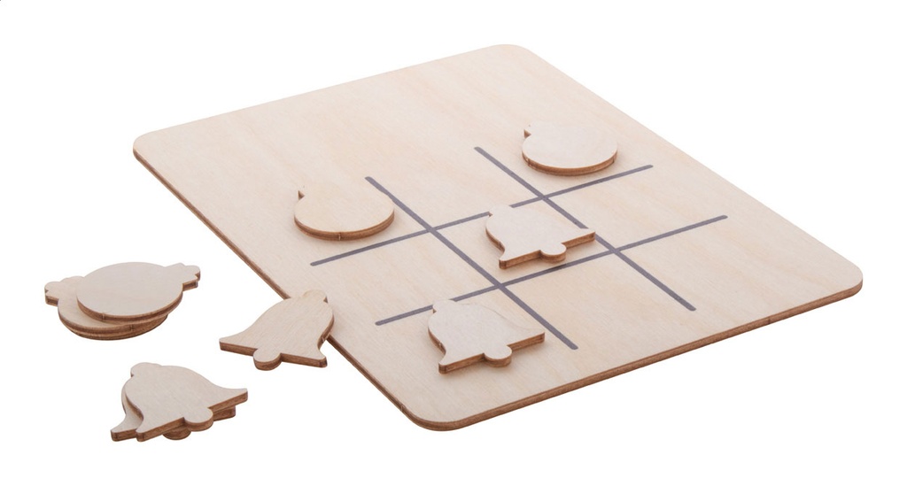 Kerst tic-tac-toe; kerstbal & kerstbel
