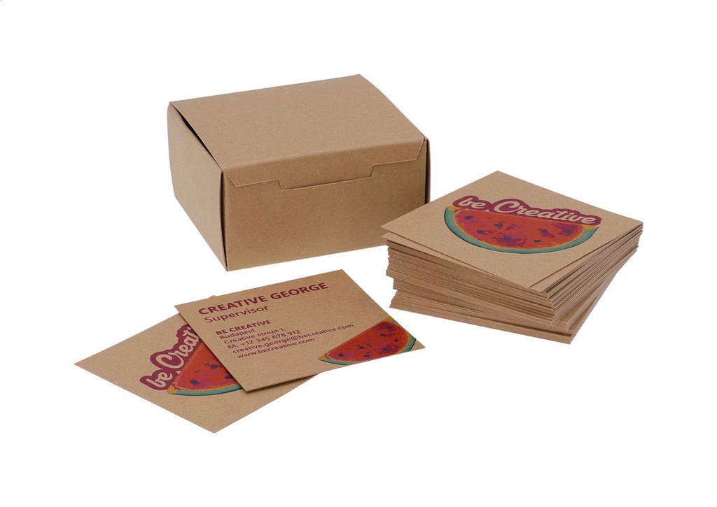 Custom made visitekaartjes - Visicard Square Eco