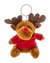 pluche kerst rendier sleutelhanger - Julren