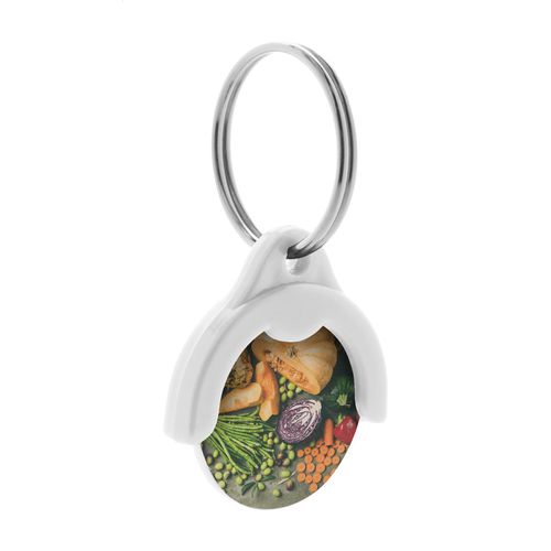 [AP718114] Winkelwagenmuntje Sleutelhanger Token
