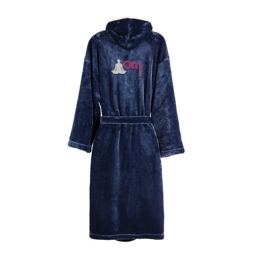 VINGA Louis luxe pluche RPET badjas maat S/M