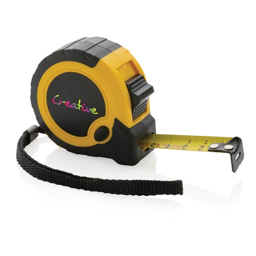 RCS gerecycled plastic 5M/19 mm rolmaat met stop knop