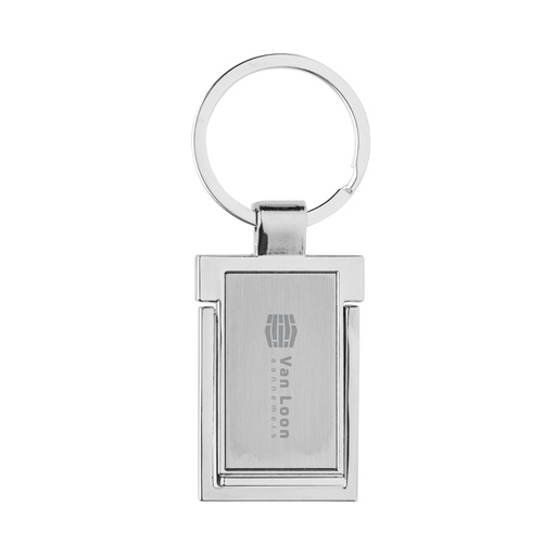 [P191.6602] RSC sleutelhanger gerecycled zinc alloy met telefoon stand