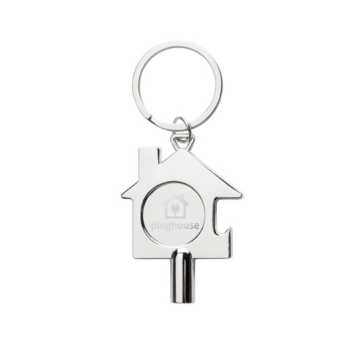 [P191.7102] RCS gerecycled zinc alloy 3 in 1 sleutelhanger
