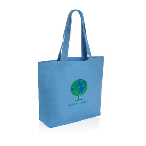Impact Aware™ recycled canvas shopper met vakje 240gsm