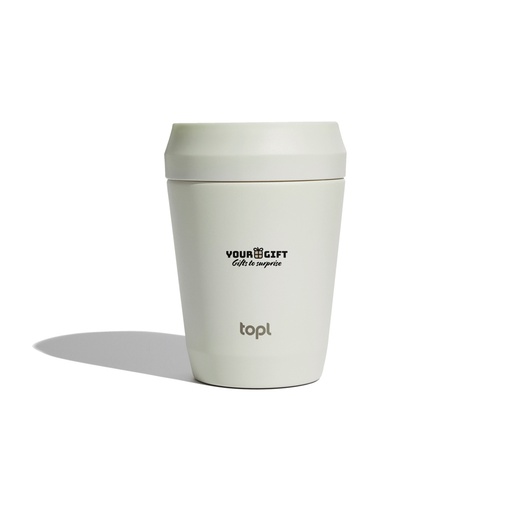 Topl Recycled Staal To Go beker gepatenteerd 360 Lid 235ml