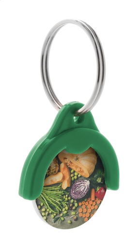 winkelwagenmuntje sleutelhanger  - Token