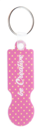 [AP718371] winkelwagenmuntje sleutelhanger - ColoCart