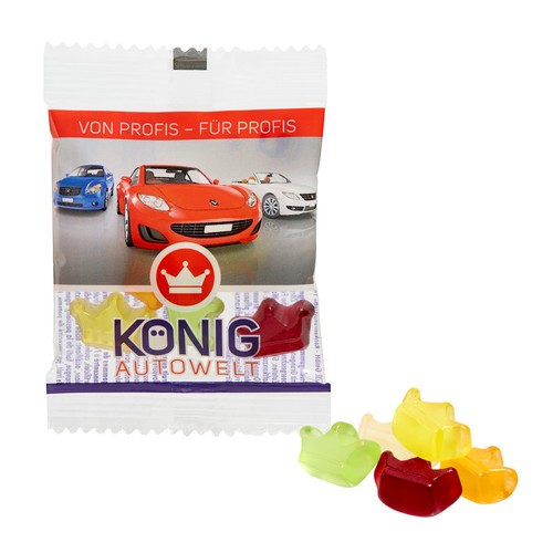 [110710300] Fruit Gum AANGEPAST 10 g in een composteerbare zak