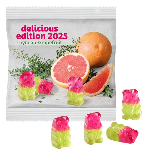 [110714902] Veganistische Tijm-Grapefruitbeertjes in een Composteerbare Zak
