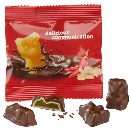 [110714525] Chocoladefruitgumbeertjes in een standaardzak