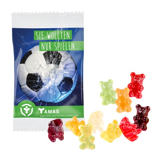 [110711101] Fruit Gum STANDARD 15 g, VEGAN in een composteerbare zak