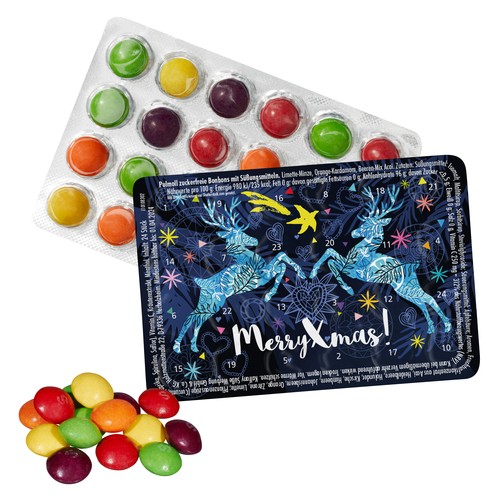 [110784052] s Werelds Kleinste (Advents) Kalender met Standaard Motieven en SKITTLES®