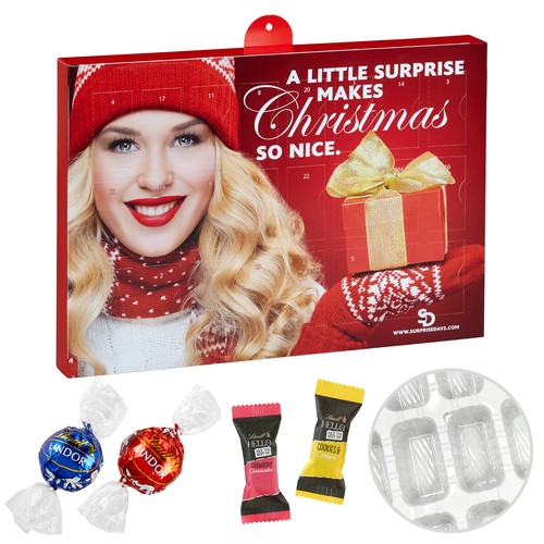 [110781509] Premium Gift Adventskalender met Lindt Lindor Truffels & Hello Mini Stick van Lindt Mix