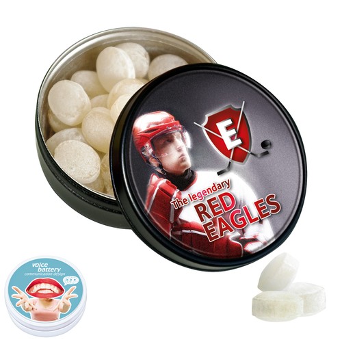 [110764000] Zwart of wit blik met Bären Company Ice Candies