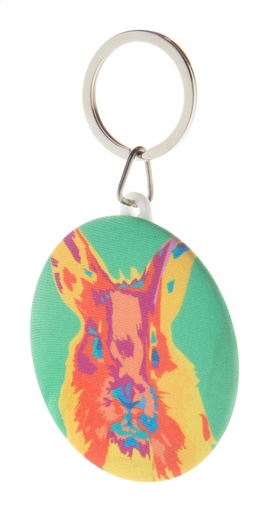 [AP716723] RPET - sleutelhanger met speld - KeyBadge RPET Maxi