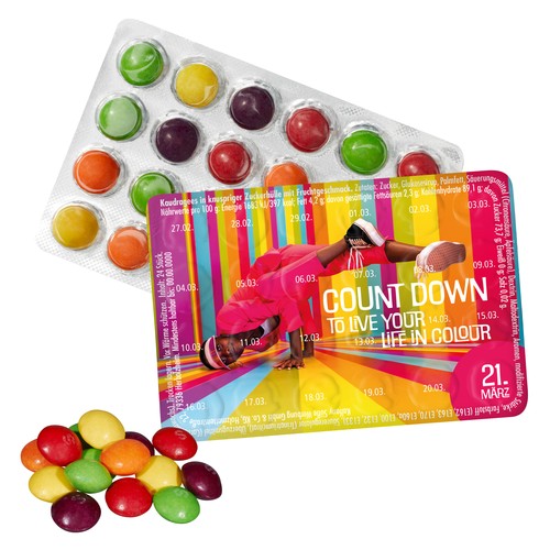 [110770210] Kleinste evenementenkalender ter wereld met SKITTLES®