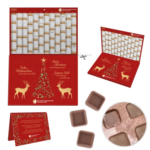 [110780260] Papieren Inlay A5 Cover Adventskalender