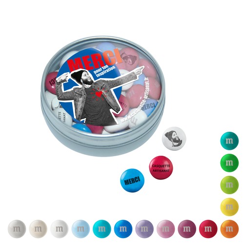 [110734051] Gepersonaliseerde M&M'S® chocolade snoepjes in doorzichtige doos