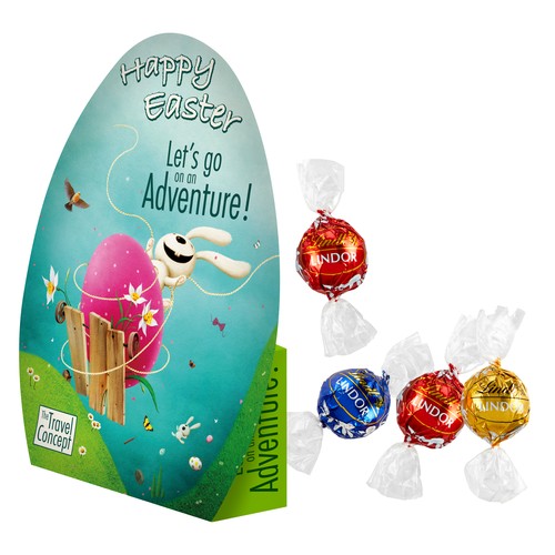 [110792200] Outline-Box "Ei" met Lindt Lindor Truffels