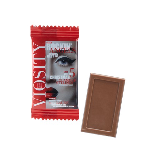 [110740200] MIDI chocolade reep in standaard flowpack
