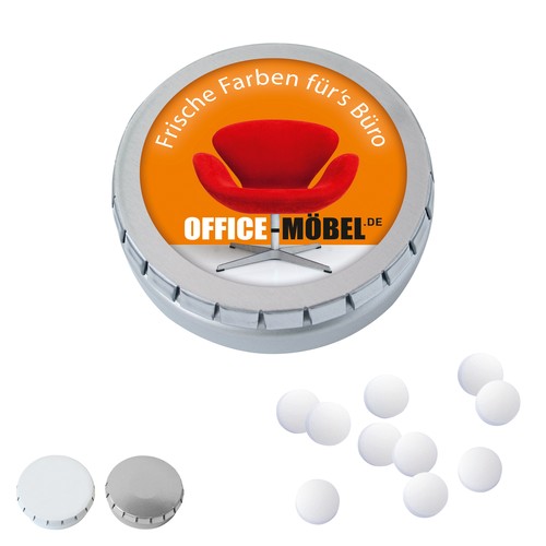 [110762000] MINI CLICK CLACK blik met pepermuntpastilles, 50g