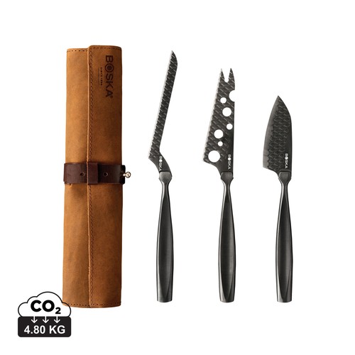[RB307089] BOSKA Kaasmessenset Monaco+ Zwart