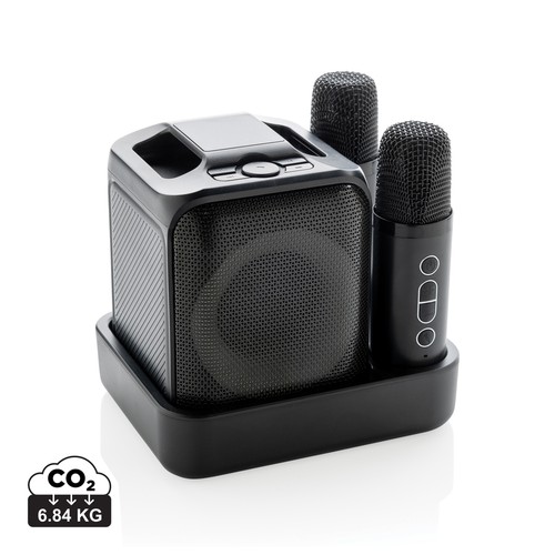 [P331.0601] Singvibe RCS gerecycled plastic karaokeset met 2 microfoons