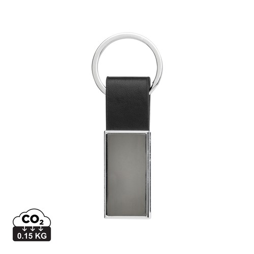 [P191.6401] Luxe PU sleutelhanger RCS gerecycled zinc alloy