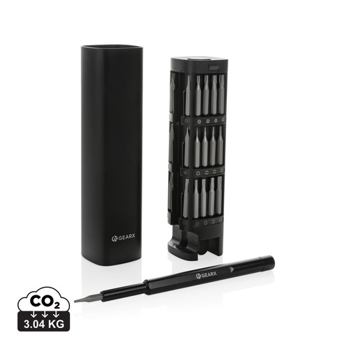 [P221.261] Gear X RCS gerecycled aluminium 46 pcs schroevendraaierset