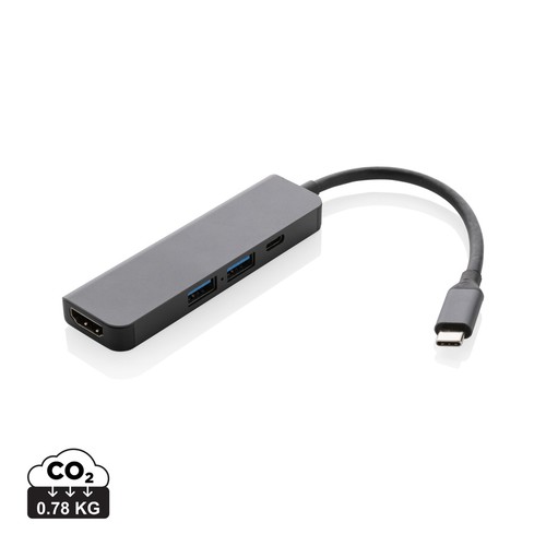 [P308.652] Terra RCS gerecycled aluminium hub met HDMI input