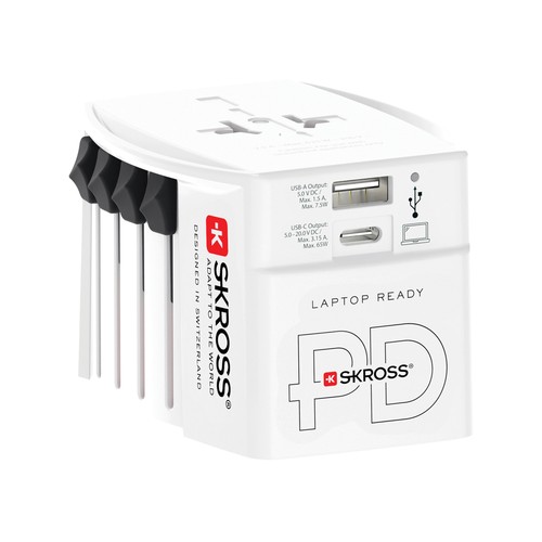 [RB1.302976] SKROSS MUV Wereldreisadapter 65W PD met USB C-kabel
