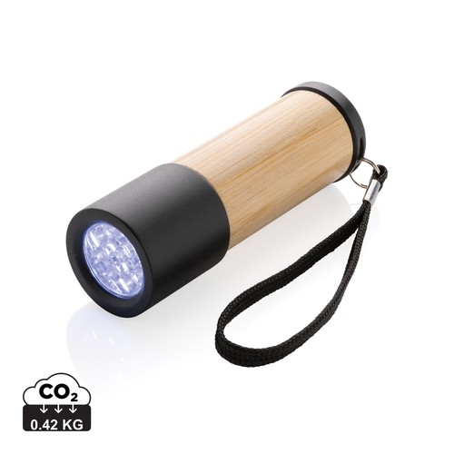 [P513.379] Bamboe- en RCS-gerecycled plastic zaklamp