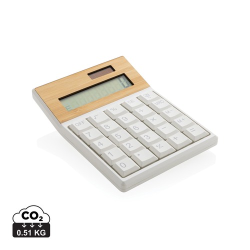 [P279.519] Utah RCS gerecycled plastic en bamboe rekenmachine