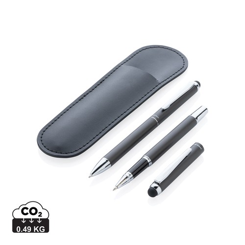 [P611.011] Swiss Peak deluxe pen set in PU etui