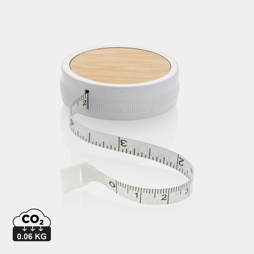 [P110.033] RCS gerecycled plastic & bamboe meetlint