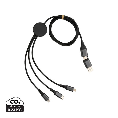 Terra RCS recycled aluminium 120 cm 6-in-1 kabel