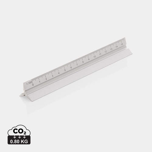 [P165.142] Aluminium driehoekige liniaal 15 cm